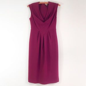 Banana Republic Sleeveless Wine Colored Sheath Dress - 0